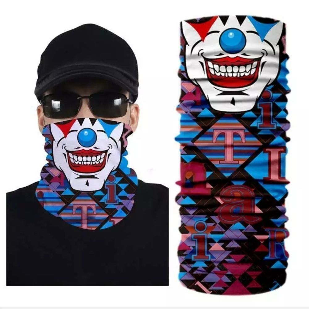 Bandana Neck Gaiter Skull Face Mask Bandanas Tube Breathable Rave Face Scarf US